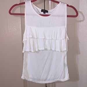 Cute muscle shirt top with ruffles